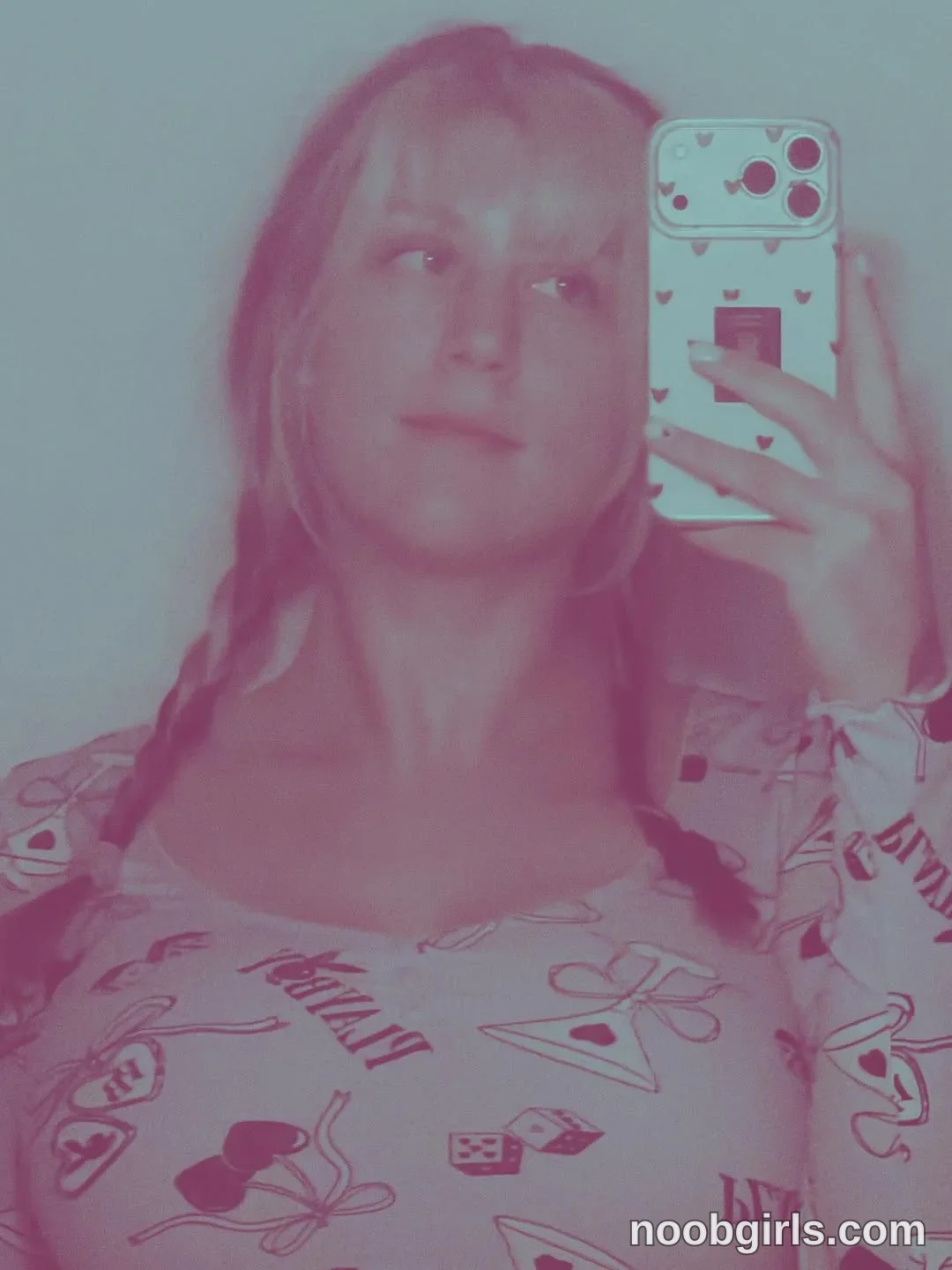 alexadream taking a mirror selfie with a smartphone