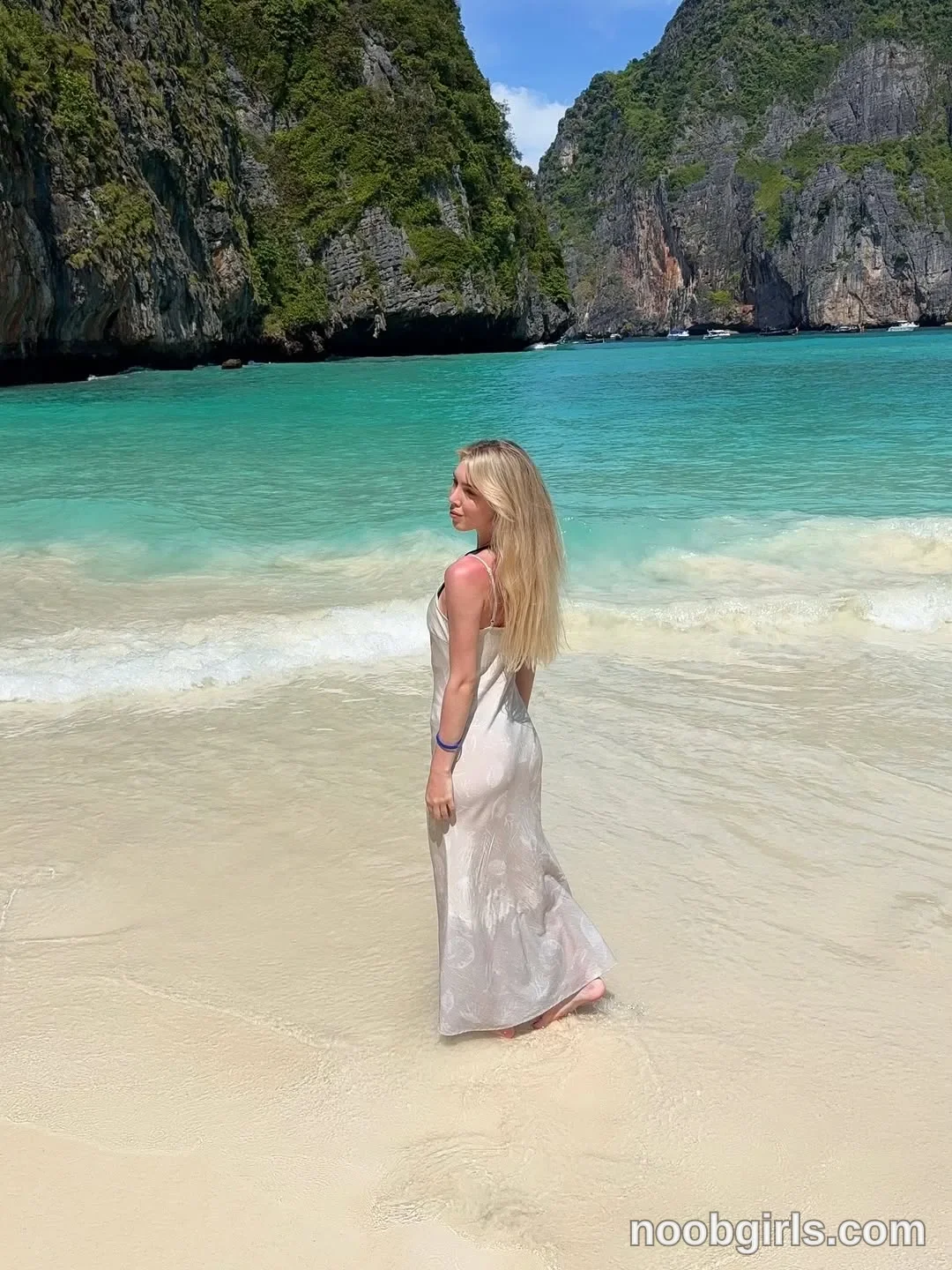 Angelina (@angelees_) in Maya Bay, Koh Phi Phi Leh, Thailand