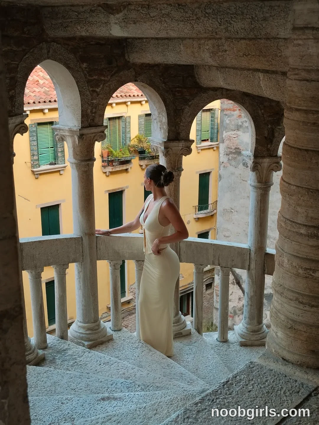 Brita (@britakiss) — "Palazzo Contarini 🎨 || the most romantic 15th century stone spiral staircase &…" in Palazzo Contarini…
