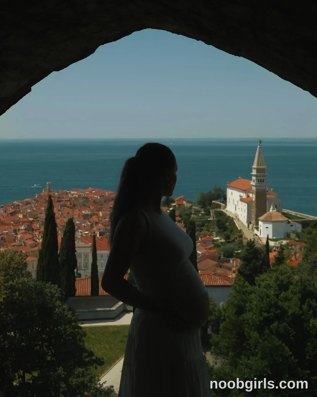 Brita (@britakiss) — "Pregnant in Piran ✍🏼 This city is Slovenia’s way less crowded, extremely…" in Piran, Slovenia