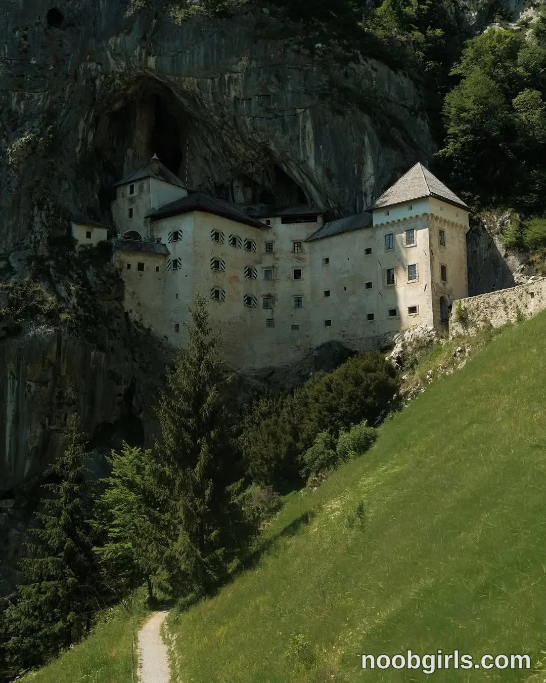 Brita (@britakiss) — "Predjama Castle 🕊️ The Slovenian fortress built into the mouth of a cave — a…" in Predjama Castle,…