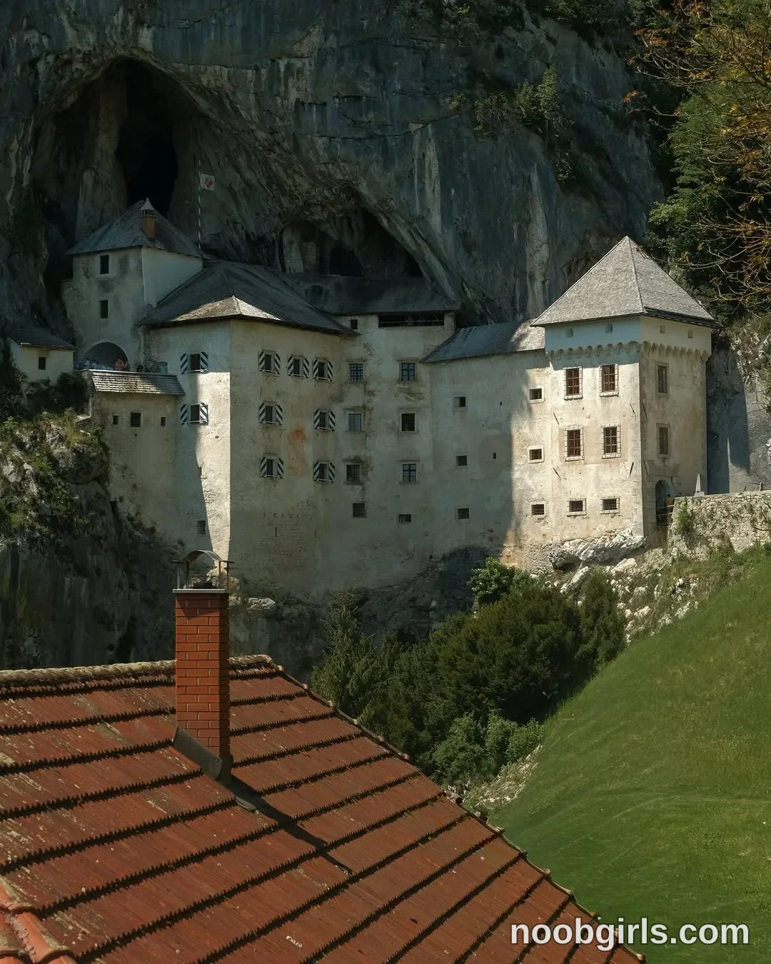 Brita (@britakiss) — "Predjama Castle 🕊️ The Slovenian fortress built into the mouth of a cave — a…" in Predjama Castle,…