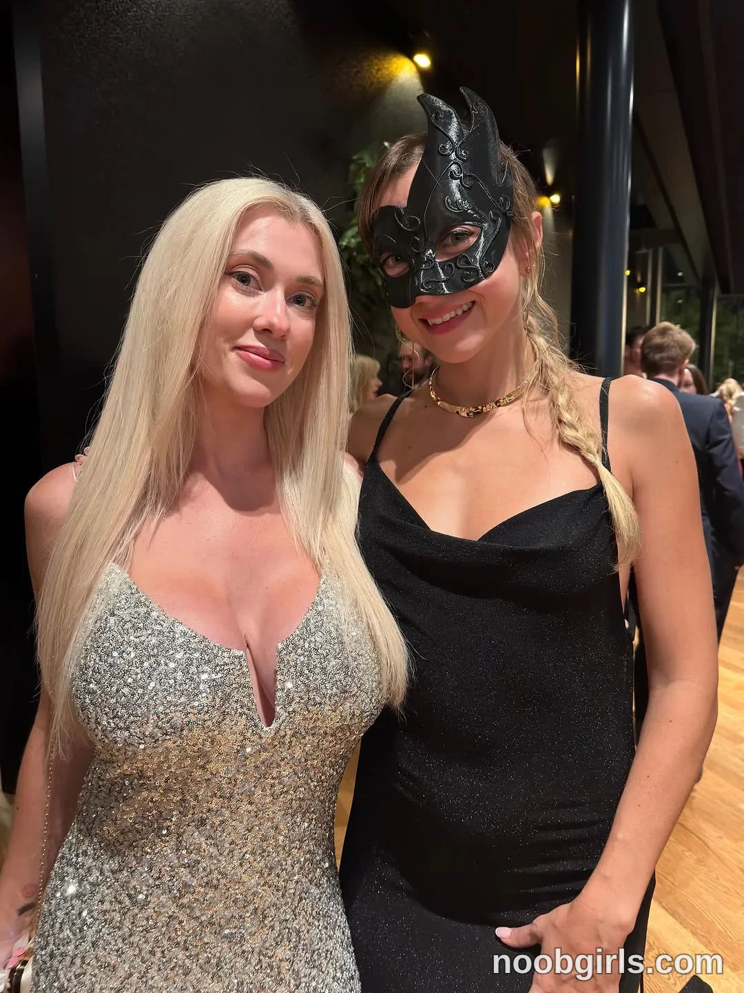 BunnyBlondyX Two women are standing side by side