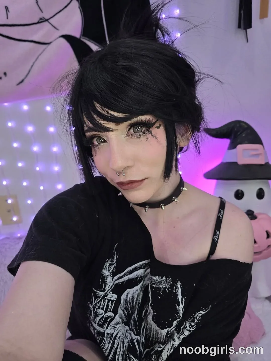 Crimson Kitten Sitting with one arm extended toward the camera