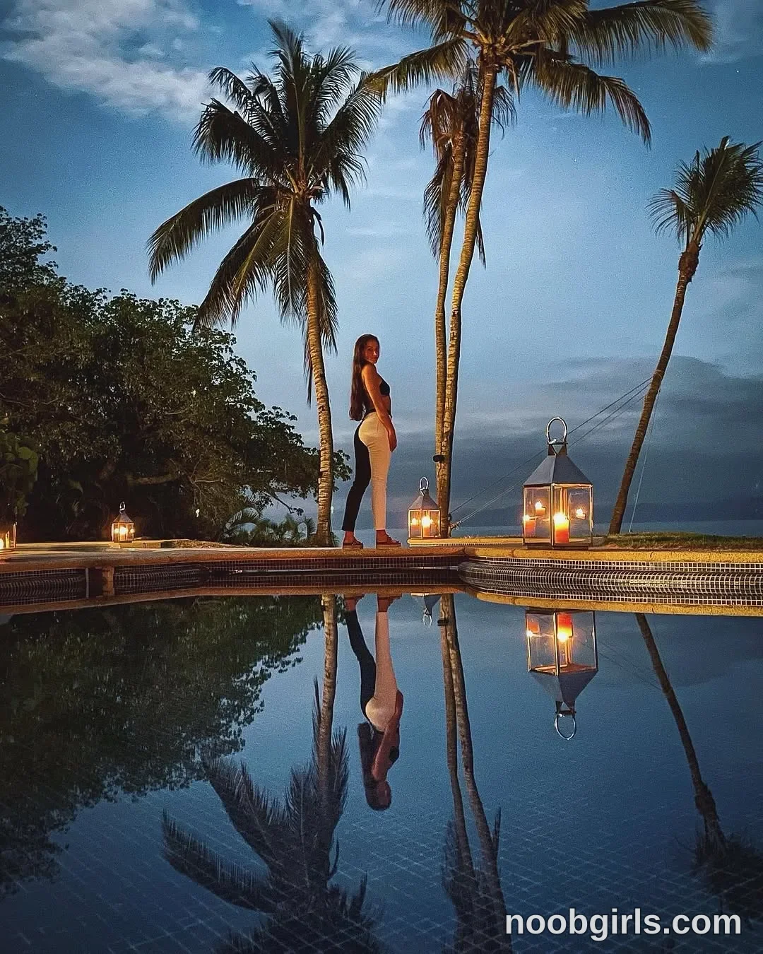 Adrianna (@gardenmusexo) — "…moonlit reflections…🌙🌴 {truly loved this moment}🥹🫶"