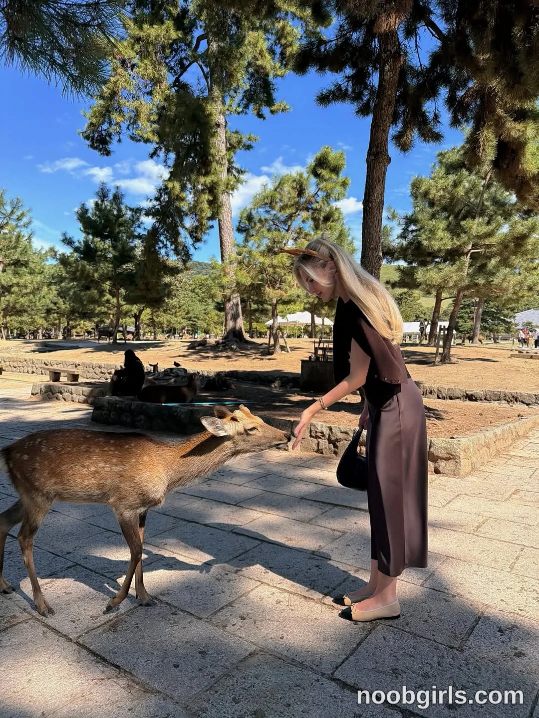 Kristina (@krissone) in Nara Deer Park, Japan
