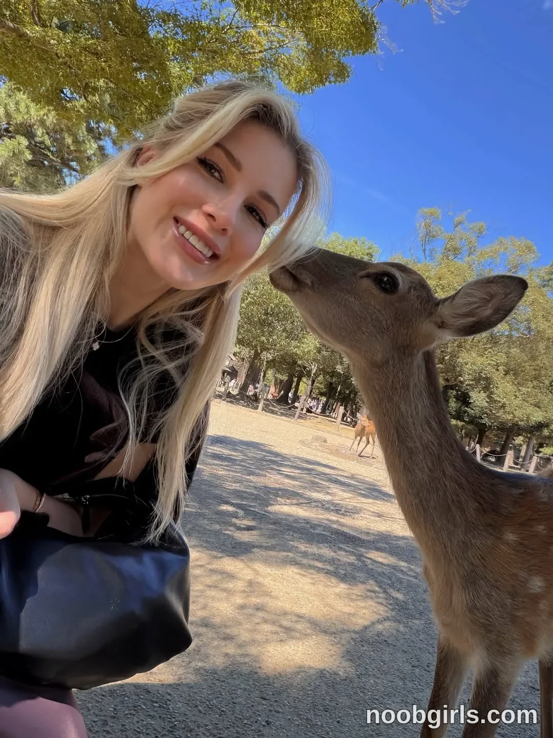Kristina (@krissone) in Nara Deer Park, Japan