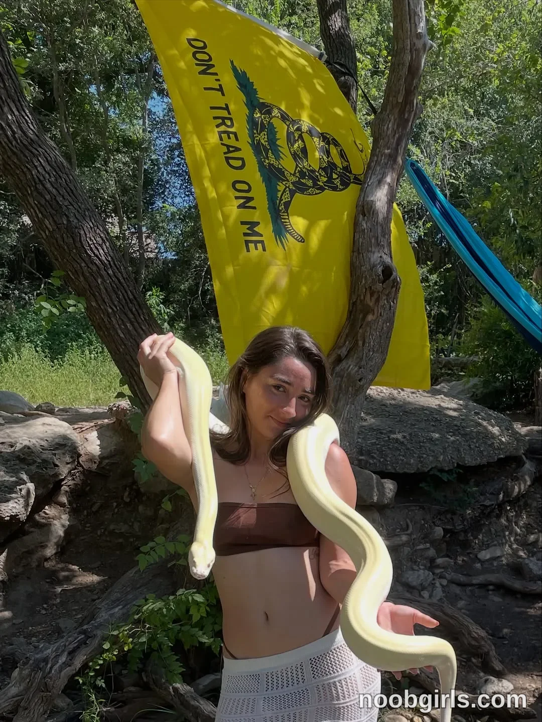 Litlaney (@litlaney) — "Just a little recap from last weekend with my snakes 🐍" in Barton Springs Pool