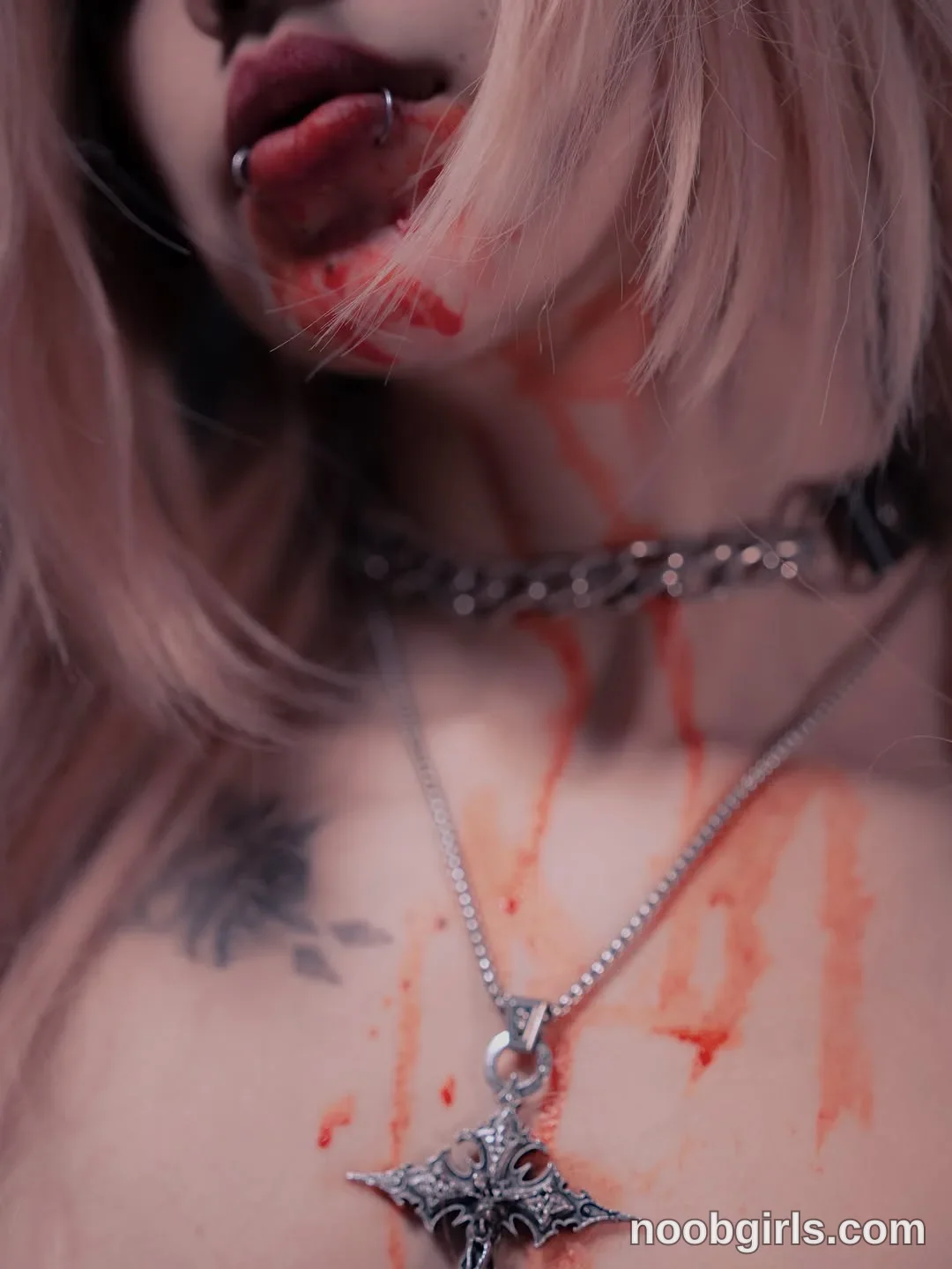 Mely (@nekyra_san) — "Your favorite fiend🩸🖤 Fake blood"