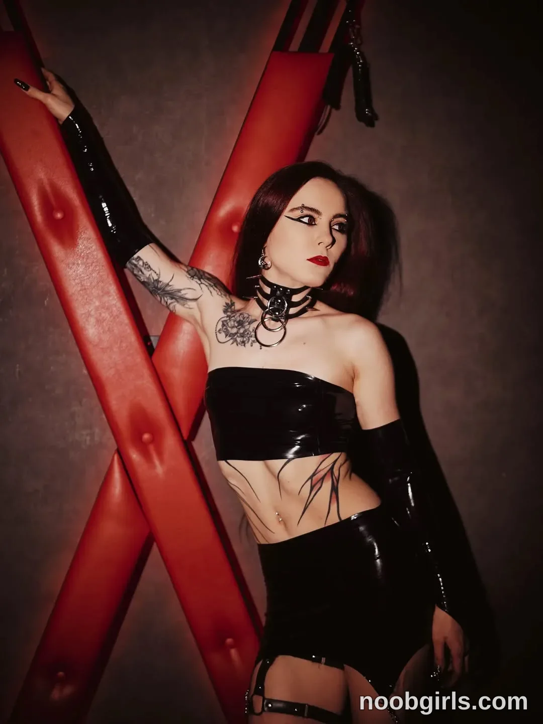 nelle_ (@nelle_) — "What about you? / / Latex @honourclothing Heels @pleasershoes / /"