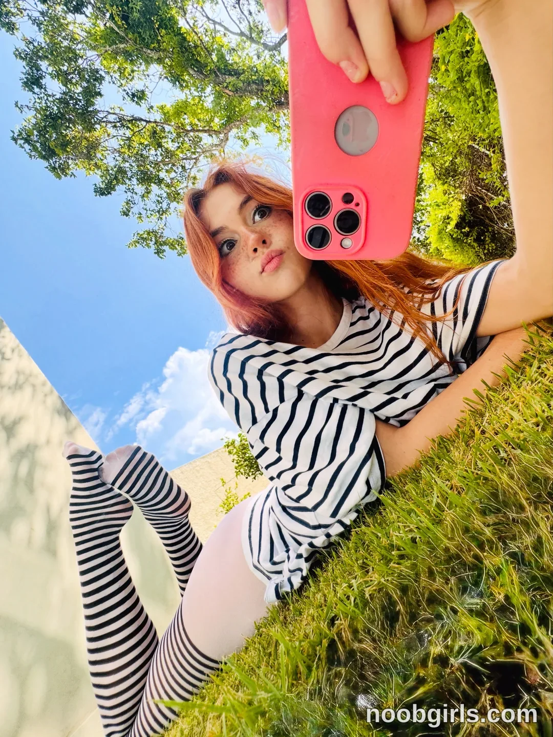 @silkpink.lady (@pinkypuppa) — "just lying in the grass being"