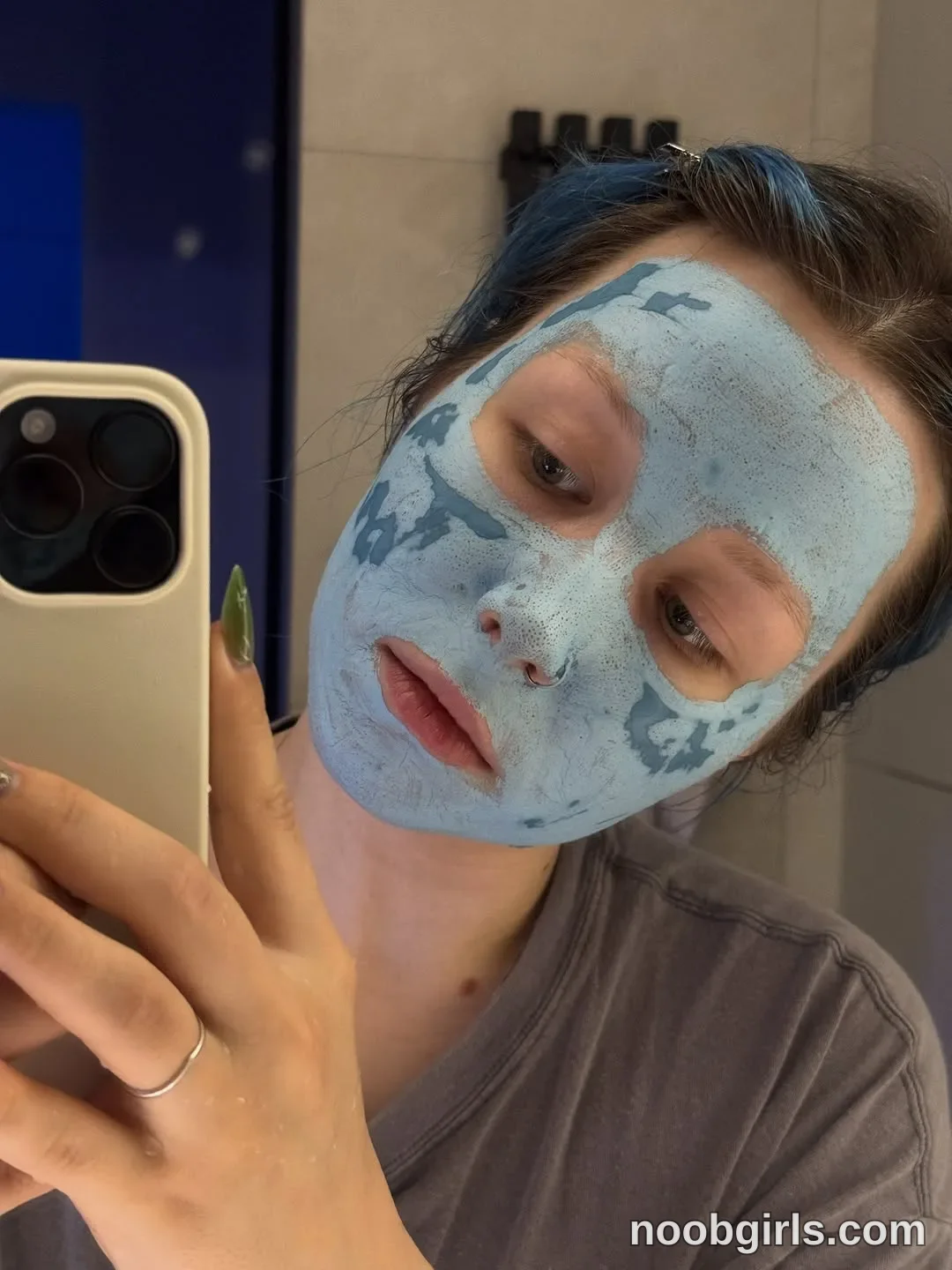 theblue_moonie (@theblue_moonie) — "skincare evening 💙 do you have a skincare routine?"