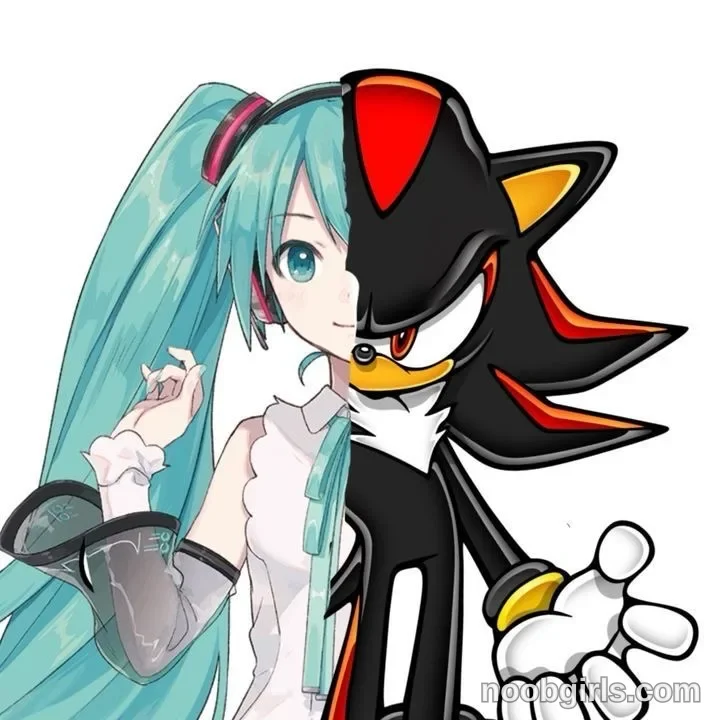 vivian_qwerty illustrated female figure holds one hand raised beside her hair; her right half is replaced by a black